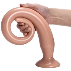 Deepleasure Gode long Tail Flex M 40 x 4.5 cm Flesh